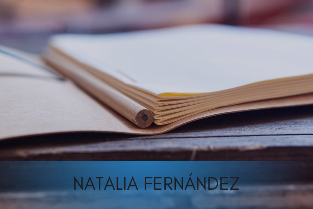 Natalia escribe en su diario con amor y sinceridad.